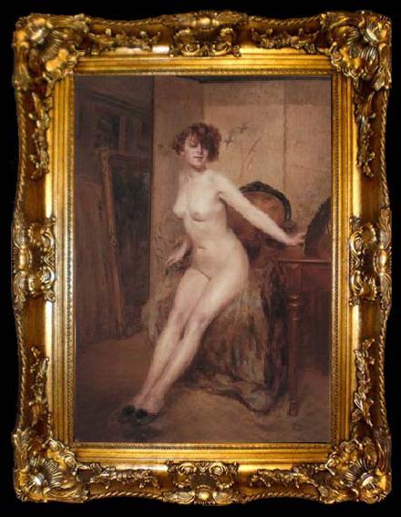framed  unknow artist Sexy body, female nudes, classical nudes 81, ta009-2
